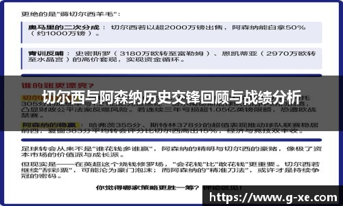 切尔西与阿森纳历史交锋回顾与战绩分析